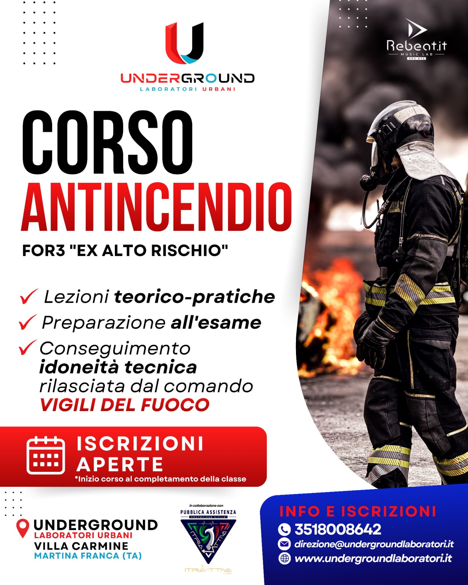 Locandina Underground: antincendio for3