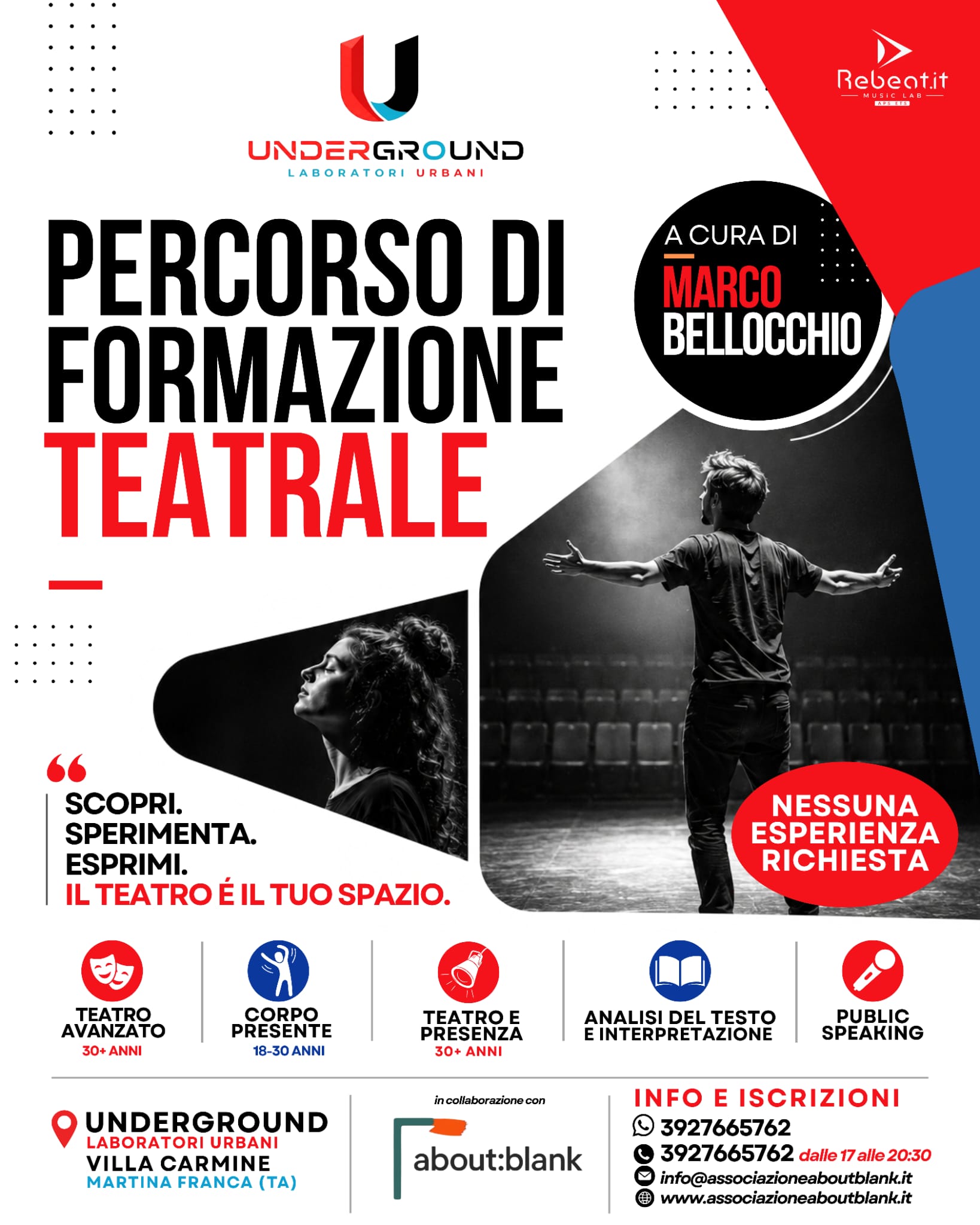 Teatro e parola: cinque percorsi con Marco Bellocchio