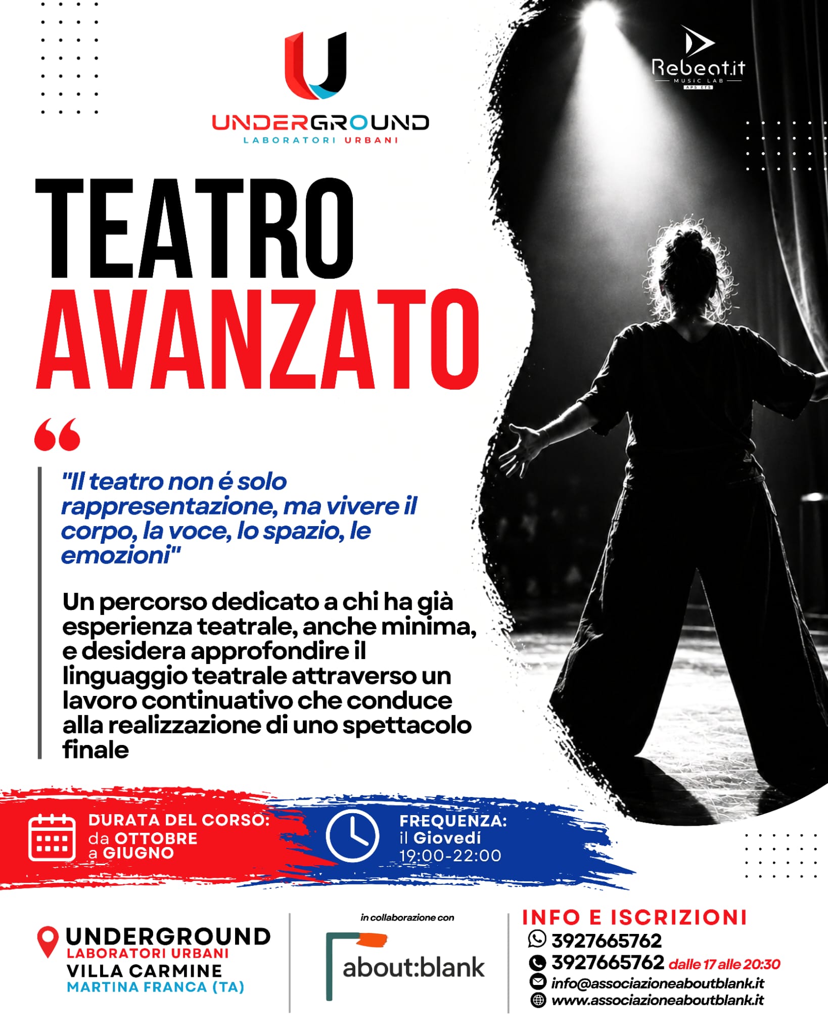 Locandina Underground: teatro avanzato
